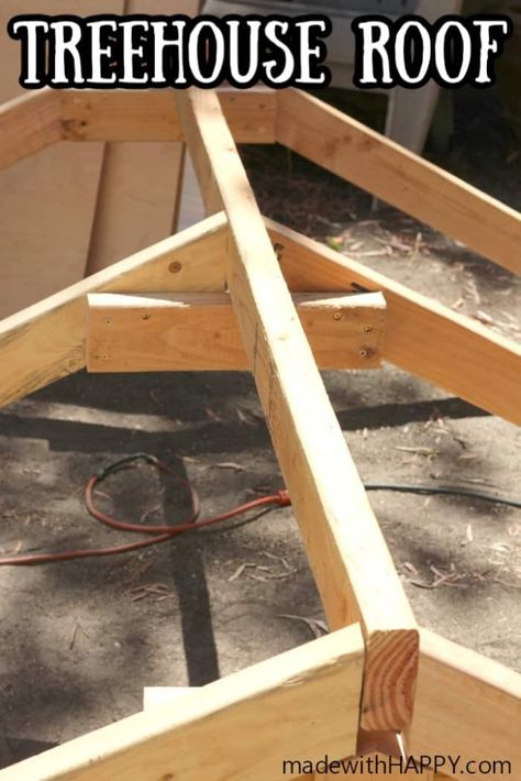 Roof Truss Design, Tree House Diy, Framing Construction, Backyard Playhouse, Tree House Designs, Wood Roof, Diy Shed Plans, Roof Construction, Roofing Diy