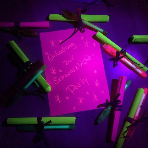 Glow Party, Neon Party, Glow In The Dark, Neon Signs, Neon, Birthday, 10 Things