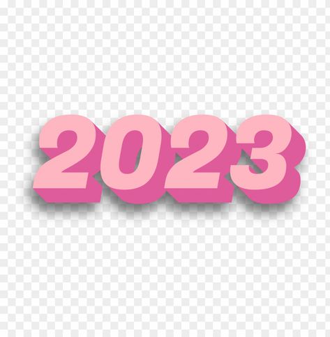 2023 Png Text, Year 2023 Logo, 2023 Png, 2023 Pink, Pink 3d, Png Text, 3d Text, The Wallpaper, Pink Logo