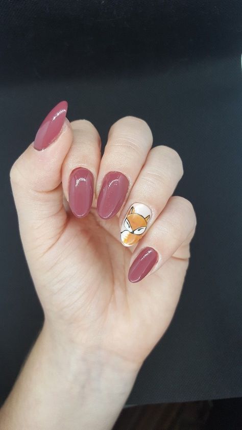 Fox Nail Art, Fall Pedicures, Nails Short Acrylic, Fall Pedicure, Acrylic Nails Designs, Fox Nails, Trendy Nail Polish, Autumn Nail, Holiday Nail Designs