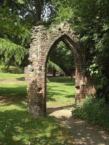 Garden Ruins, Patio Border, Garden Folly, Garden Archway, Stone Archway, Brick Arch, Gothic Garden, Garden Arches, Stone Arch