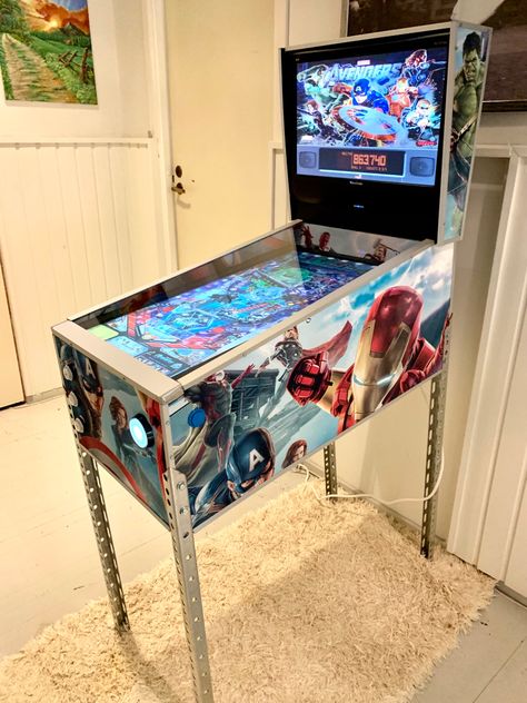 Pin Ball Machine, Virtual Pinball, Arcade Game, Self Made, Arcade Games, Avengers