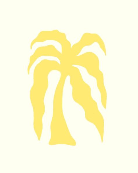 Summer Symbols, Palm Graphic, Palm Illustration, Mood Drawing, Abstract Palm Tree, Palm Tree Illustration, Sunscreen Packaging, Dark Illustration, Tropical Cake