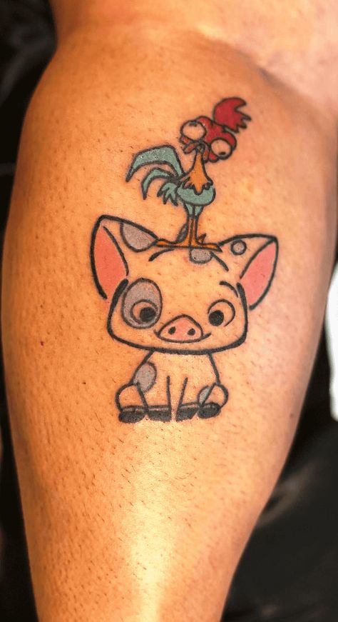 Small Moana Tattoos Ideas, Disney Symbols, Tiny Disney Tattoo, Moana Tattoos, Matching Disney Tattoos, Tattoo Disney, Crab Tattoo, Wife Tattoo, Basic Tattoos