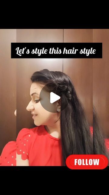 Easy and in some minutes get ready for a trendy hairstyle 5 Min Hairstyles, Trendy Hairstyle, Makeup Hairstyle, Easy Hairstyle, Hair Tutorials Easy, Hairstyle Tutorial, Latest Hairstyles, Trendy Hairstyles, Try It