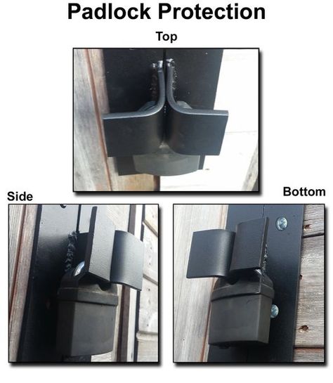 VERTICAL HASP Shed Security, Industrial Pipe Furniture, Steel Gate Design, Gate Hinges, Gate Locks, Shed Doors, Steel Gate, Casa Container, Door Gate