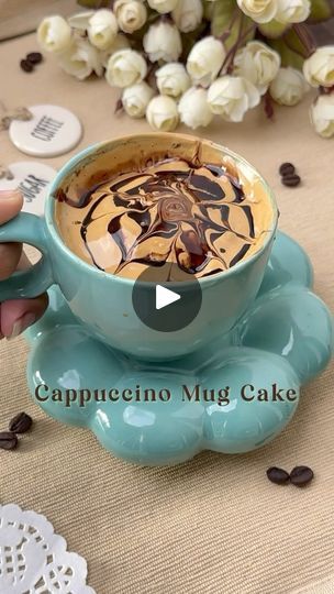 Mug Cake Chocolate, Coffe Mug Cake, Chocolate Cake Recipes, Cake Mug, Cappuccino Mugs, Cake Chocolate, Mug Cake, Quick Recipes, Coffee Lovers