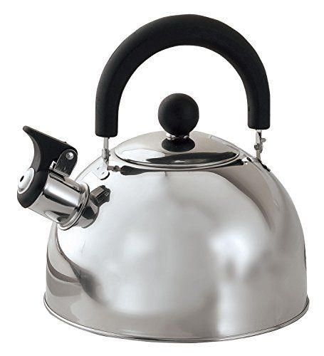 Stainless Steel Whistling Tea Kettle by Home-Style Kitchen Metal Kettle, Copper Cookware Set, Travel Kettle, Camping Kettle, Stovetop Kettle, Whistling Tea Kettle, Copper Cookware, Tea Break, Kitchen Pictures