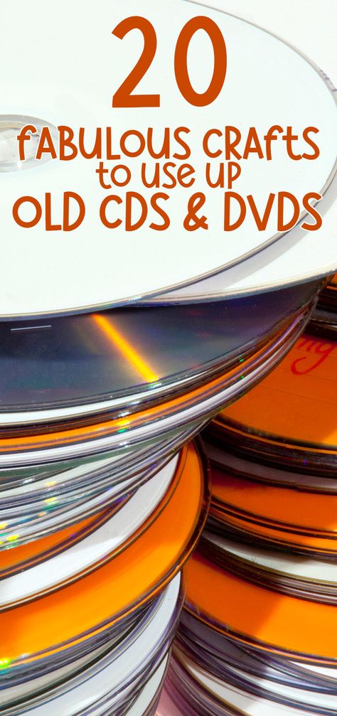 Art Projects With Cds, Things To Do With Cds Diy, Old Crafts, What To Do With Cds, Crafts Using Old Cds, Projects With Cds, Crafts From Cds Diy Ideas, Old Dvds Ideas, Art With Old Cds