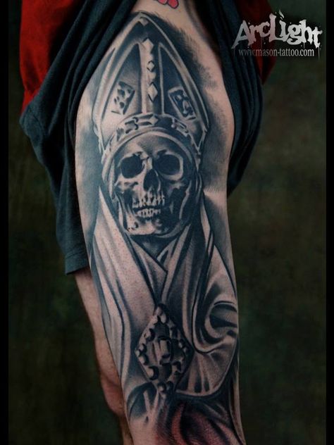 Mason williams Pope Tattoo, Next Tattoo Ideas, The Louvre, Next Tattoo, Beautiful Body, Tattoo Studio, Polynesian Tattoo, Skull Tattoo, Cincinnati