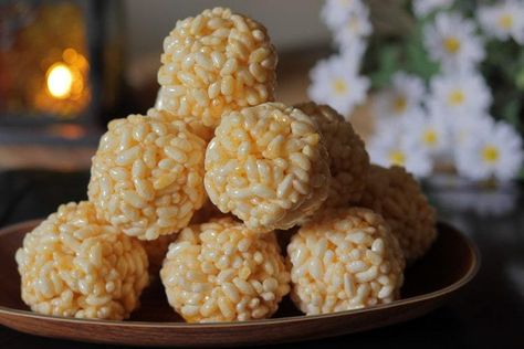 murmura laddu Laddu Recipe, Only One You, Krispie Treats, Rice Krispie Treat, Rice Krispies, Step By Step