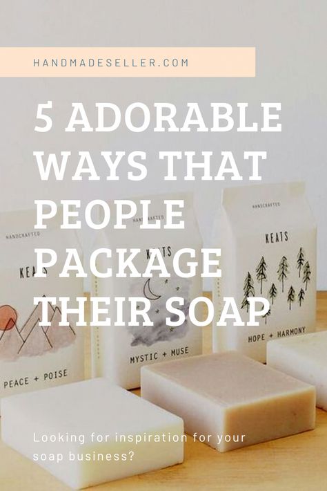 Selling Soap Tips, Best Soap Making Kits, Soap Mould Ideas, Beginner Soap Making, Package Homemade Soap, Wrap Soap Ideas, Soap Making Storage Ideas, Home Made Soap Packaging, Cute Soap Packaging Ideas