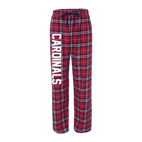 Cardinals Red Plaid Flannel Pajama Pants with by UpwardPromotions Plaid Pjs, Sport Set, Personalized Pajamas, Plaid Pajama Pants, Arizona Wildcats, Flannel Pajama Pants, Red Plaid Flannel, Blank Apparel, Flannel Pants