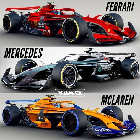 2021 concept cars with new, old and current liveries 😍. Which one is your favourite? COMMENT BELOW ⬇️ . . Credits to @seanbullliveries… Ferrari F80, Ferrari Racing, F1 Cars, Cars Muscle, Formula 1 Car, Ferrari F1, Super Luxury Cars, Best Luxury Cars, Futuristic Cars