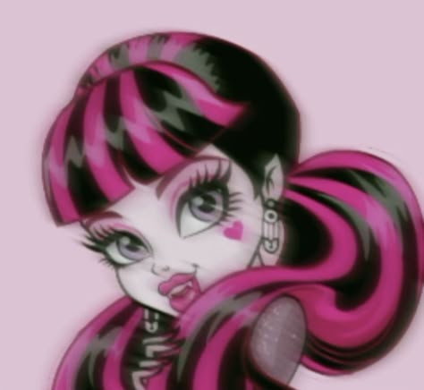 Pink And Black, Monster High, A Girl, Hair, Pink, Black