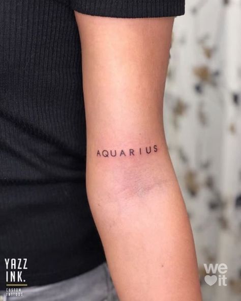 Aquarius Zodiac Tattoo, Tattoos Astrology, Small Inspirational Tattoos, Continuous Line Tattoo, Tattoo Van, Astrology Tattoo, Aquarius Tattoo, Literary Tattoos, Triangle Tattoos