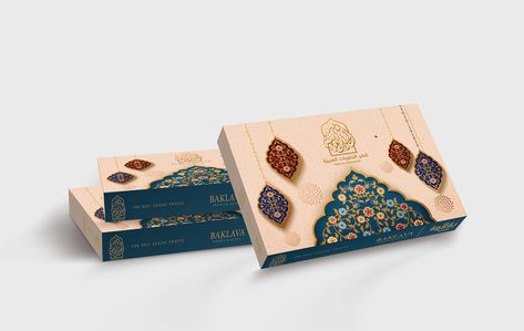 Lebanon Sweets Brand Box Packaging | Royal Baklawa Box on Behance Brand Box Packaging, Sweet Box Packaging Design, Sweet Box Packaging, Sweet Box Design, Best Branding, Celebration Box, Ice Cream Packaging, Luxury Packaging Design, Creative Flyer Design