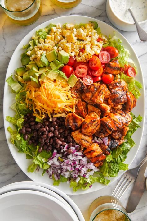 American Salad, Chipotle Bowl, Instant Family, Bbq Chicken Salad, Chicken Corn, Romaine Salad, Vinaigrette Salad, Cold Lunches, Dinner Salad