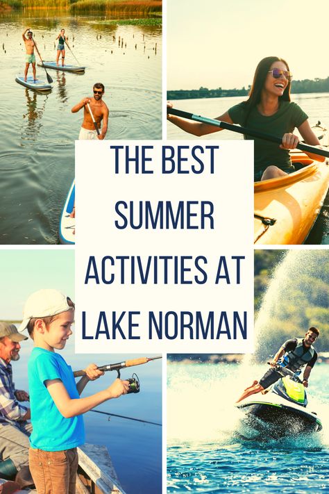 Paddle boarding, boating, fishing, and so much more awaits you at Lake Norman this summer! North Carolina Travel, Village Inn, Lake Norman, The Best Summer, Paddle Boarding, Summer Activities, Boating, Summer Vacation, The Mountain