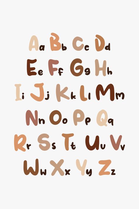 Montessori Wall Art, Posters Diy, Bullet Journal Banner, Alphabet Wall Art, Alphabet Posters, Abc Poster, Kids Room Prints, Alphabet Images, Educational Wall Art