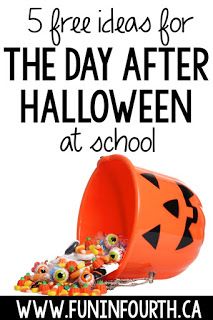 Even scarier than Halloween itself is... THE DAY AFTER! I've rounded up a series of ideas to get you through the day after Halloween, while still covering some meaningful learning outcomes. Included are morning work, pumpkin math, abc order, graphing, and writing.  Best of all, they're FREE! #HalloweenActivities #FreebieForTeachers Day After Halloween, Pumpkin Math, Autumn Teaching Ideas, October Ideas, October Activities, Learning Outcomes, Halloween Classroom, Halloween Math, Teaching Language Arts