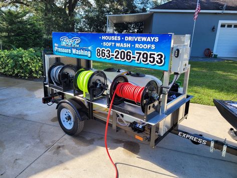 Pressure Washer Setup, Pressure Washing Business, Mobile Detailing, Power Wash, Inspection Checklist, Trailer Ideas, Auto Detailing, Random Ideas, Pressure Washing