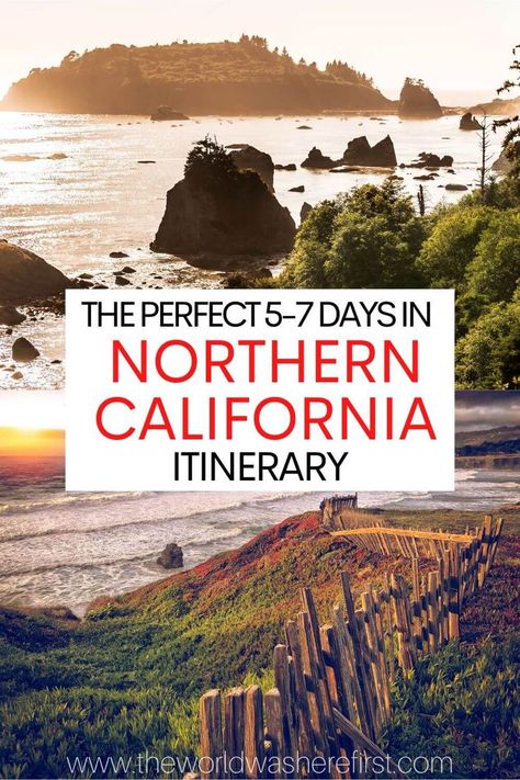 This itinerary along the Northern California coast will help you map out up to a week exploring this gorgeous area of the Golden State! Northern California Road Trip, Northern California Travel, California Road Trip Itinerary, California Coast Road Trip, Northern California Coast, California Travel Guide, Cali Trip, West Coast Road Trip, California Road Trip