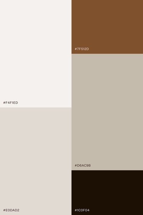 Terra Cotta And Grey Color Palettes, Cream Neutral Color Palette, Cappuccino Color Palette, Natural Wood Color Palette, Warm Muted Color Palette, Neutral Colour Palette Earth Tones, Neutral Brown Aesthetic, Brown Beige Color Palette, Earthy Neutral Color Palette