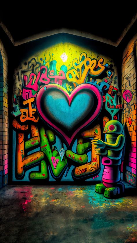 Grafitti Wallpaper, Girly Graffiti, Graffiti Office, Cool Graffiti Art, Rainbow Photography Nature, Graffiti Bedroom, Neon Graffiti, Abstract Artwork Painting, Graffiti Pictures