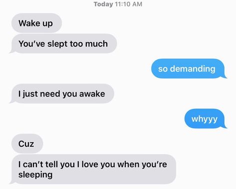 Cute Text Messages To Your Crush To Wake Up To, Couple Conversations Text Romantic, Cute Ily Texts, Boyfriend Conversation, Cute Couples Texts Goodnight, Vsco Relationship Texts, Texting Bf And Gf Meme, Relationship Goals Text, Cute Couples Texts