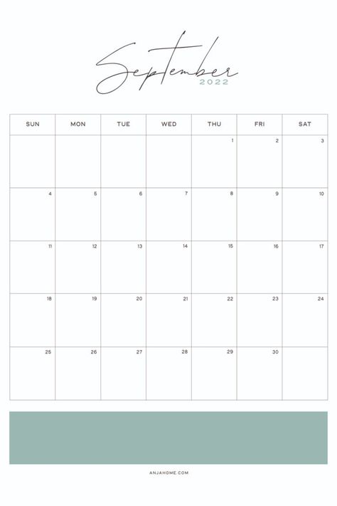 sage green cute September 2022 free calendar printable for bullet journal planners September Calendar Printable, School Bullet Journal, Planners Printables, Planner School, Bullet Journal Planner, September Calendar, Monthly Planner Template, Bullet Journal Printables, December Calendar