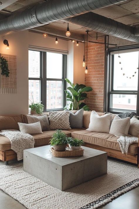 Bring a chic industrial vibe to any room, even small ones! Use metal, wood, and creative accents for a bold yet cozy look. 🏠🌿 #SmallSpaceDecor #IndustrialStyle #HomeInspiration #UrbanDecor #CozyVibes Industrial Chic Interior, Industrial Style Interior, Coastal Sunset, Sky And Sea, Pastel Sunset, Urban Decor, Wall Art Beach, Coastal Retreat, Sunset Canvas