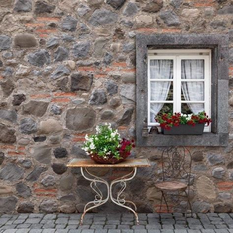 Stone cottage exterior