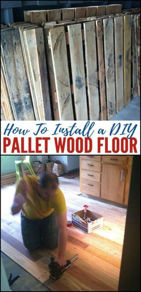 Diy Pallet Flooring, Wood Pallet Flooring, Pallet Flooring, Pallet Floors, Diy Wood Floors, Build A Dog House, Recycle Timber, Modern Flooring, Pallet Decor