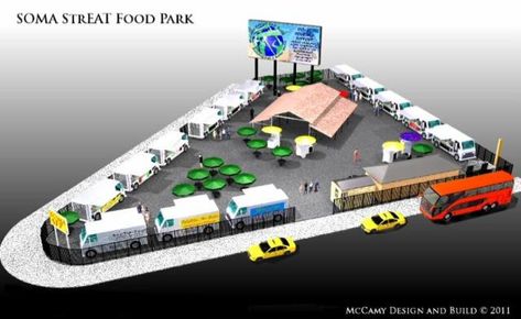 Food Truck Park, Food Court Design, Container Van, Container Restaurant, Architecture Design Process, Food Truck Festival, Food Park, Food Cart Design, San Francisco Restaurants