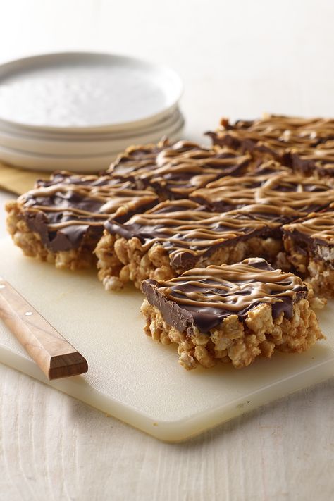 Recipes Using Rice Cakes, Rice Cake Dessert Ideas, Rice Cake Bars, Peanut Butter Rice Cake, Rice Cake Recipes Healthy, Energy Cookies, Pb Recipes, Caramel Rice Cakes, Chocolate Rice Cakes