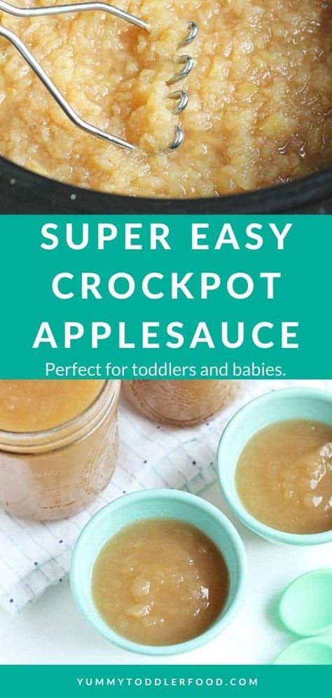 Easy Apple Sauce, Crockpot Applesauce Recipe, Crock Pot Applesauce, Applesauce Recipes, Canned Applesauce, Slow Cooker Applesauce, Crockpot Applesauce, Apple Sauce Recipes, Homemade Applesauce