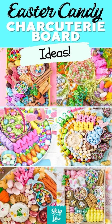 Easter Treat Charcuterie Board, Easter Sweet Charcuterie Board, Easter Dessert Tray Ideas, Easter Platters Diy, Kids Easter Charcuterie Board, Easter Food Bar Ideas, Easter Dessert Board Ideas, Candy Charturie Boards Ideas, Easter Candy Board Ideas