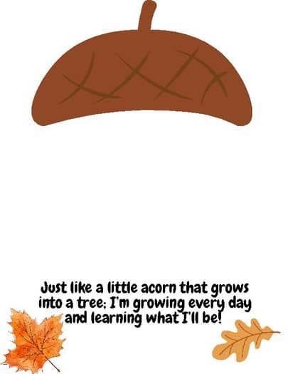 Acorn Handprint Craft With Poem by Everblooming Education | TPT Toddler Acorn Crafts, Handprint Fall Crafts For Toddlers, Fall Hand Print Art, Easy Fall Art For Toddlers, Acorn Handprint Craft Hand Prints, Acorn Activities For Toddlers, Acorn Crafts For Toddlers, Acorn Template Free Printable, Acorn Crafts Preschool