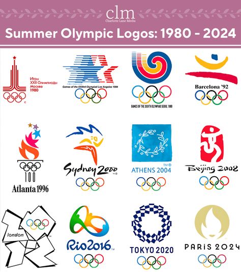 A logo is more than just a symbol that finds its home on a T-shirt or your company's letterhead. It's a visual rendering that depicts the message and essence of your organization 🌟  For the Olympics, the official logos serve as a unifying emblem that embodies the spirit, values, and cultural identity of the host country. As we look at the Summer Olympic logos from 1980 to 2024, we see a rich collection of design that offers valuable lessons for branding and marketing 🏅 Olympics Logo Design, Olympic Symbol, Olympic Logo, Company Letterhead, Cultural Identity, Summer Olympics, Letterhead, Marketing Strategy, Logo Design