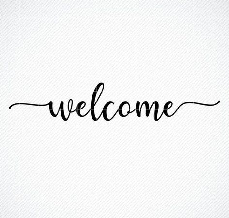 Welcome Svg Front Doors, Welcome Png, Wedding Chocolate Decoration, Welcome Font, Fall Welcome Sign, Vynil Ideas, Happy Birthday Font, Bujo Journal, Welcome Svg