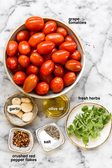 grape tomato sauce ingredients Grape Tomato Sauce, Garden Tomato Sauce, Grape Tomato Recipes, Roasted Grape Tomatoes, Easy Sauce Recipe, Wls Recipes, Healthy Chips, Easy Tomato Sauce, Fresh Tomato Sauce