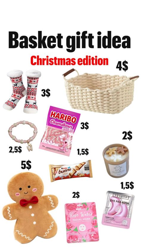 Christmas Bag Gift Ideas, Cute Christmas Gifts For Best Friends Cheap, Small Christmas Basket Gift Ideas, Brrr Basket Ideas For Best Friends, Christmas Gift Baskets Under $20, Christmas Gift Baskets Cheap, Mini Christmas Baskets Diy Gifts, December Gift Basket Ideas, Cheap Christmas Gifts Ideas