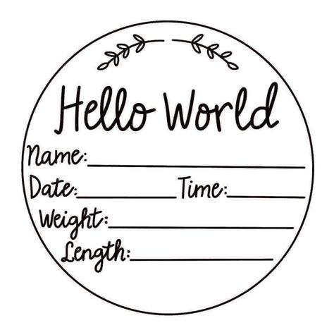 Birth Announcement Svg, Cross Stitch Map, Hungry Funny, Baby Closet Dividers, Nursery Patterns, Cricut Halloween, Baby Birth Announcement, Baby Svg, Hello World