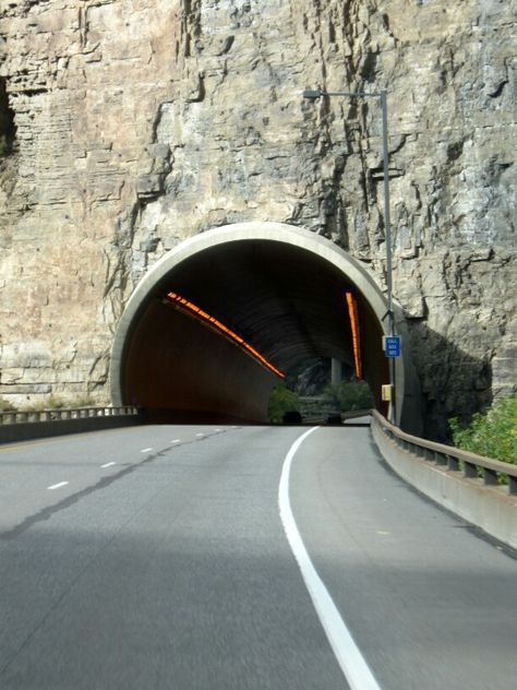 A tunnel runs through it. picbytrm