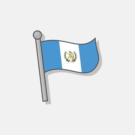 Ilustración de la plantilla de la bander... | Premium Vector #Freepik #vector #bandera-azul #bandera #guatemala #diseno Pusheen, Guatemala, Premium Vector, Sonic