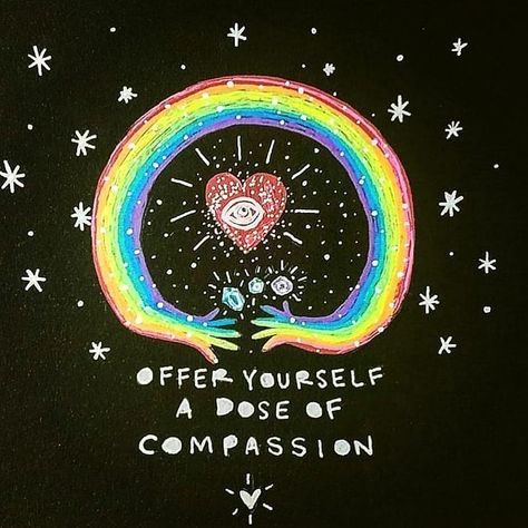 Compassion Art, School Murals, Self Healing Quotes, Spiritual Artwork, Illustration Quotes, Heart Illustration, Fun Signs, Beautiful Dark Art, Self Reminder