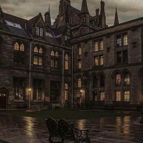 Gothic Academy Aesthetic, Magical Dark Academia, Dark Academia Building Exterior, Academia Building Aesthetic, Dark Academia School Exterior, Fantasy Academia Aesthetic, Academic Aesthetic Dark, Dark Adacemia, Truly Devious Aesthetic