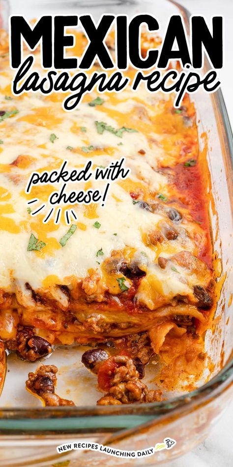 Lasagna Pioneer Woman, Mexican Lasagna With Tortillas, Mexican Lasagna Recipe, Mexican Lasagna Recipes, Taco Lasagna, Lasagna Casserole, Mexican Lasagna, Classic Lasagna, Vegetarian Lasagna