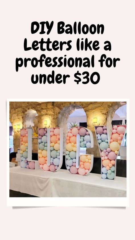 Diy Block Letters For Party, Foam Letters Decoration, Diy Large Letters Cardboard, Balloon Marquee Letters, Diy Large Light Up Letters, Diy Big Letters Cardboard, Light Up Numbers Giant Diy, Diy Large Letters Wedding, Big Letters Decoration Diy